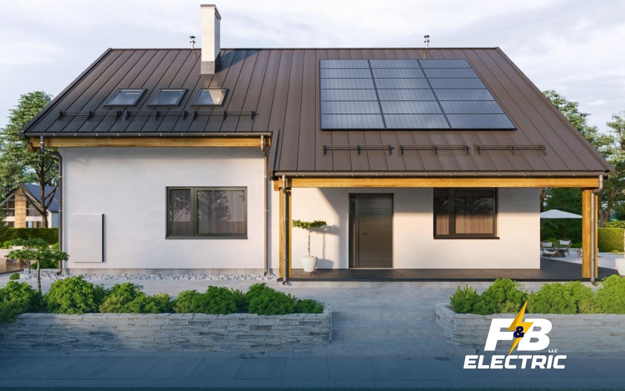 A home’s electrical system adapted for solar and battery storage.