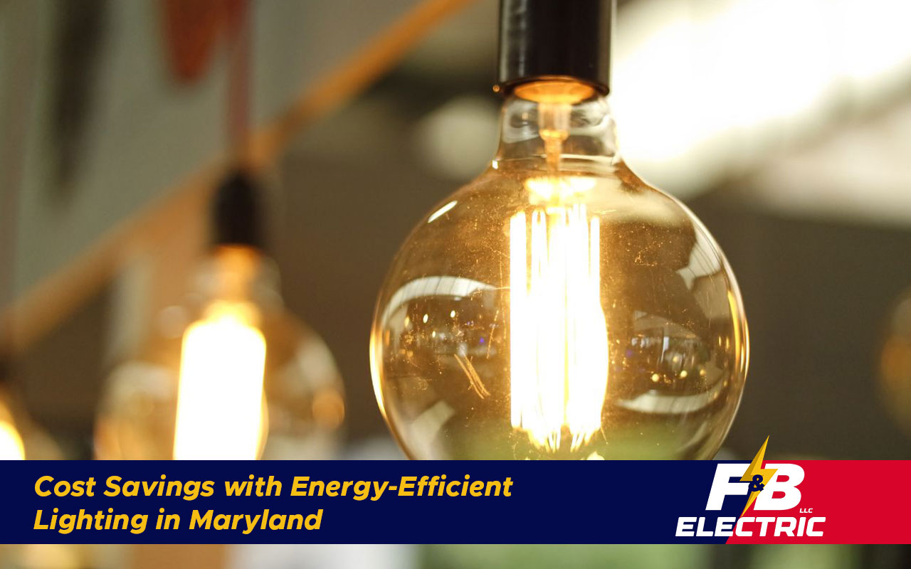 Energy-efficient lighting installation saving money in a Halethorpe home
