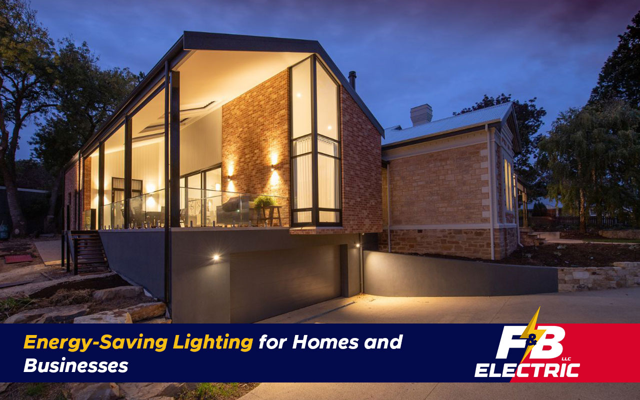 Energy-saving lighting system in a modern Halethorpe living room