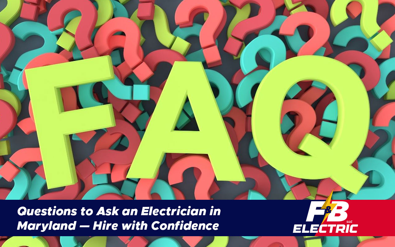 Homeowner speaking with a licensed electrician in Maryland