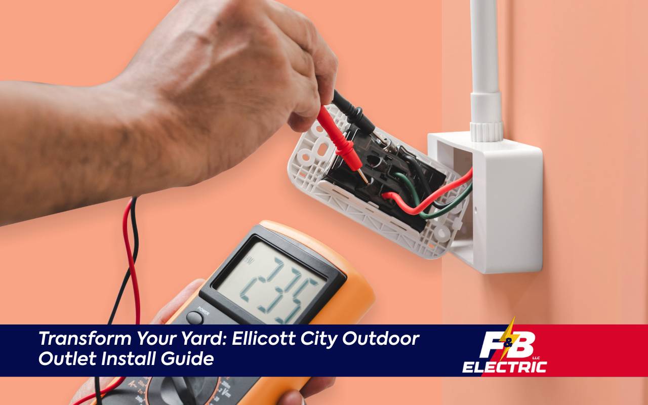 Ellicott City outdoor outlet install for modern yards