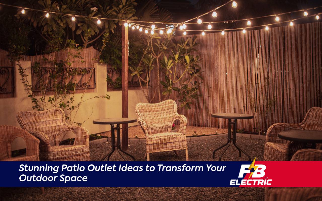 Patio outlet idea with creative outdoor lighting solutions