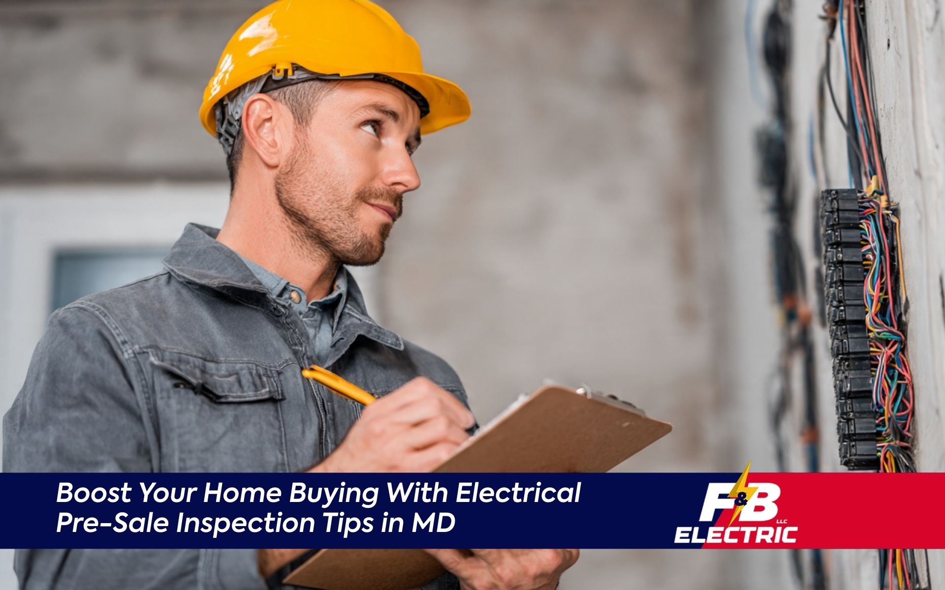 Electrical Pre-Sale Inspection Tips in Maryland (MD) showing a home sale panel inspection of a breaker box