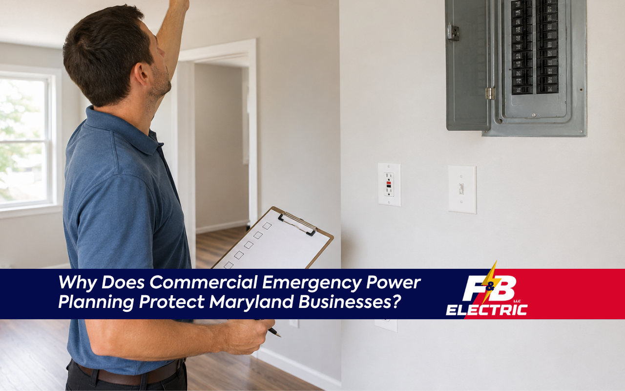 Commercial emergency power planning review for a Maryland business