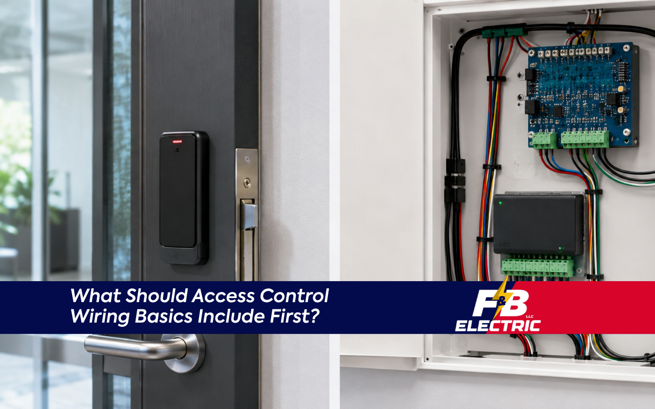 Access control wiring basics for a door reader and secure entry device