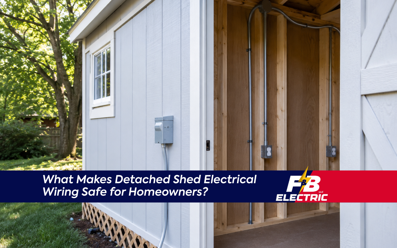 Detached shed electrical wiring planned for a Halethorpe backyard shed