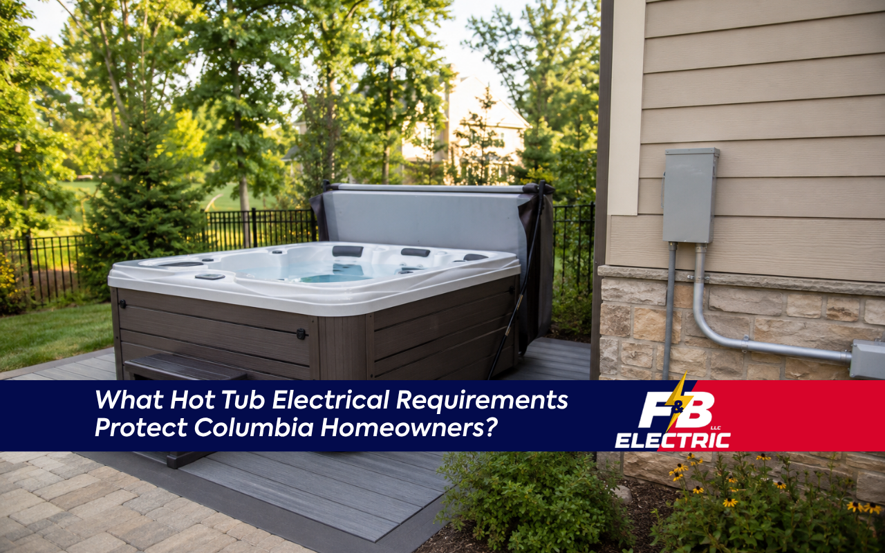 Hot tub electrical requirements for a backyard spa in Columbia, MD