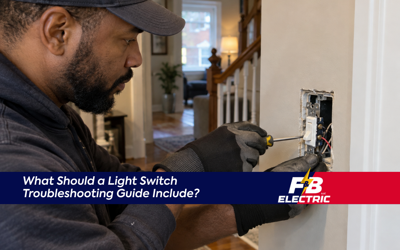 Light switch troubleshooting guide for a Baltimore home wall switch