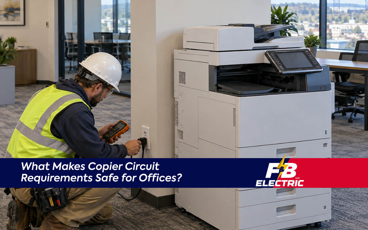 Copier circuit requirements for a commercial office in Halethorpe, MD