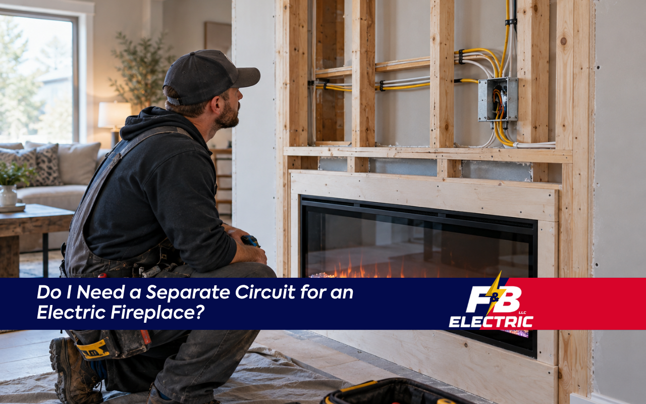 Electric fireplace wiring guide for safe circuit planning before installation